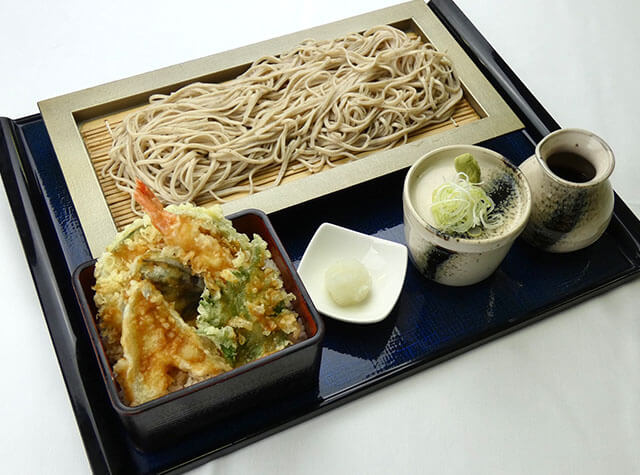 せいろ蕎麦と姫天重